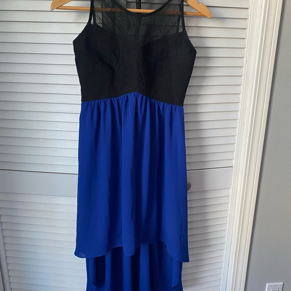 Elegant Black and Blue Women's Dress